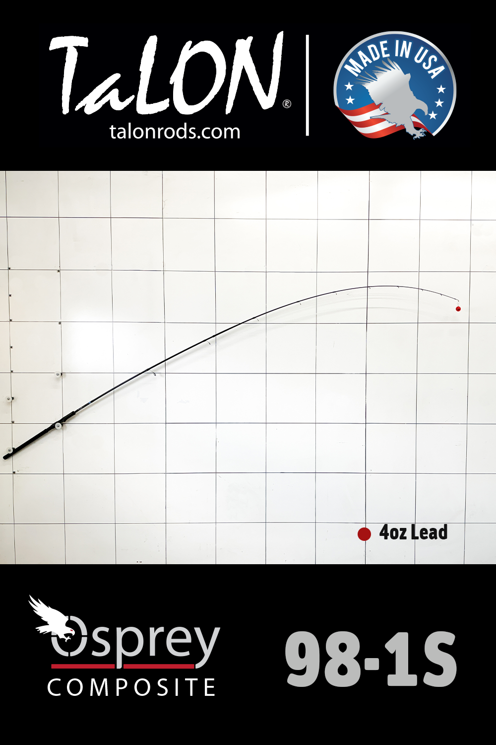 12-0021B • 8-12lb | 9'8" | Osprey Composite - D.I.Y. ROD BLANK