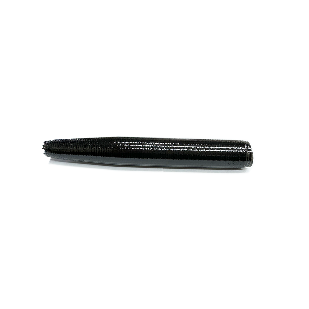 ID 21mm • 4" Black Glass Tapered Tube | *PART NOT TRIMMED*