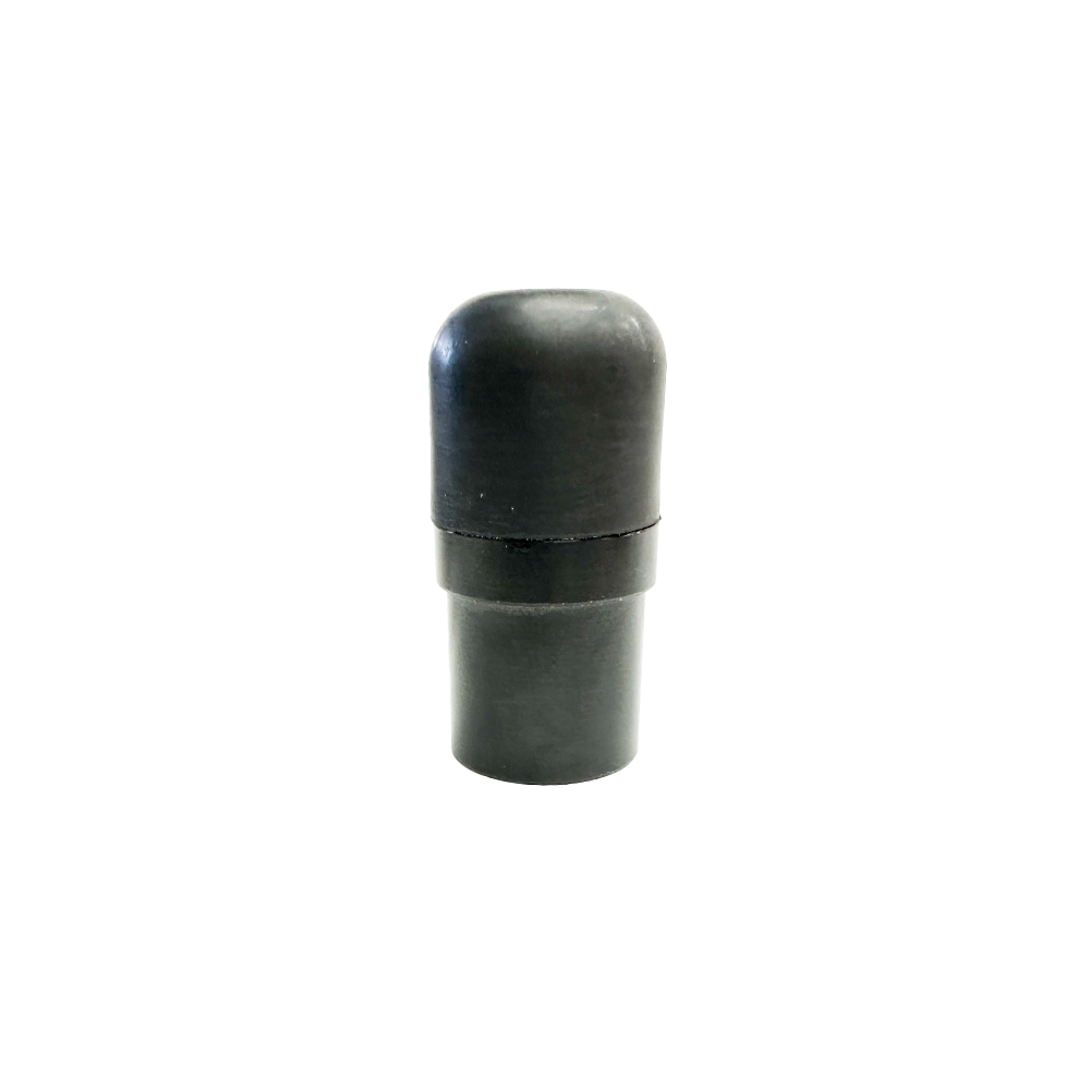 21mm - Black Aluminum/Rounded Rubber End Cap
