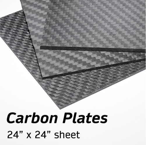 24"x24” - Carbon Fiber Flat Plate