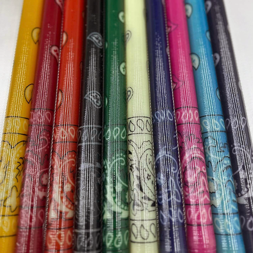 .828"ID - .920"OD - 19" Long Parallel Tube - Bandana Pattern