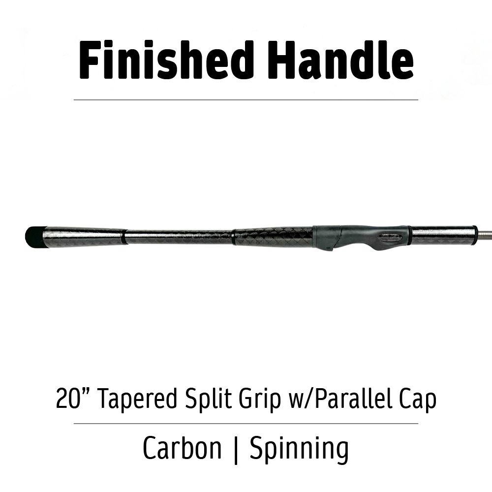 20" Carbon Spinning Split Grip | Finished Handle*
