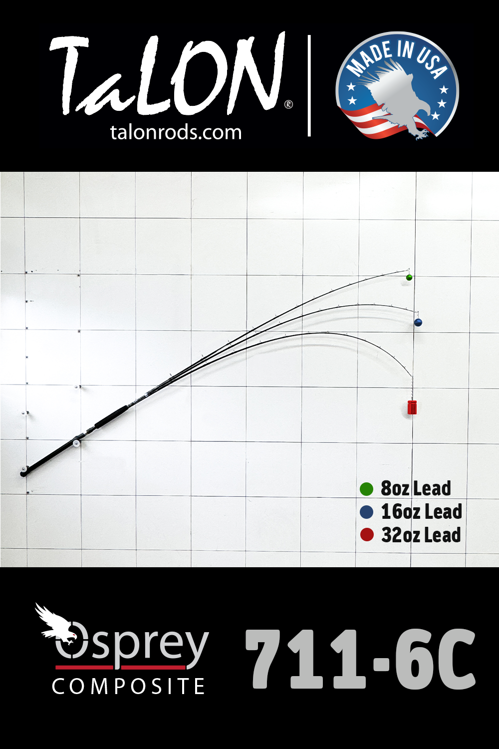 12-0029B • 20-80lb | 7'10" | Osprey Composite - D.I.Y. ROD BLANK