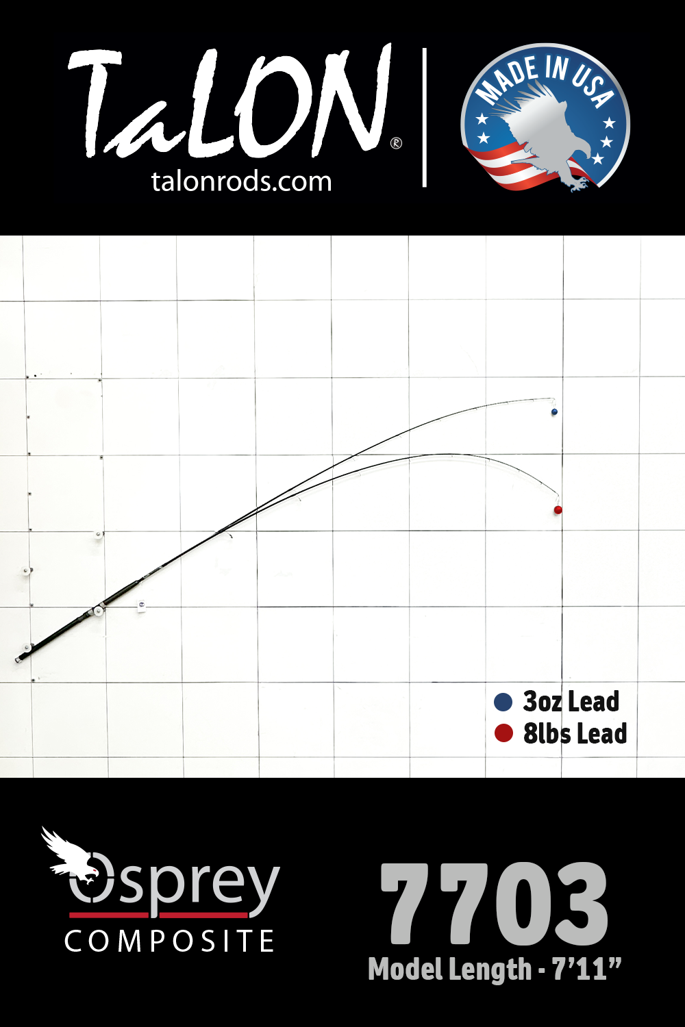 7703B • 8-17lb | 7'5" | Composite - D.I.Y. ROD BLANK
