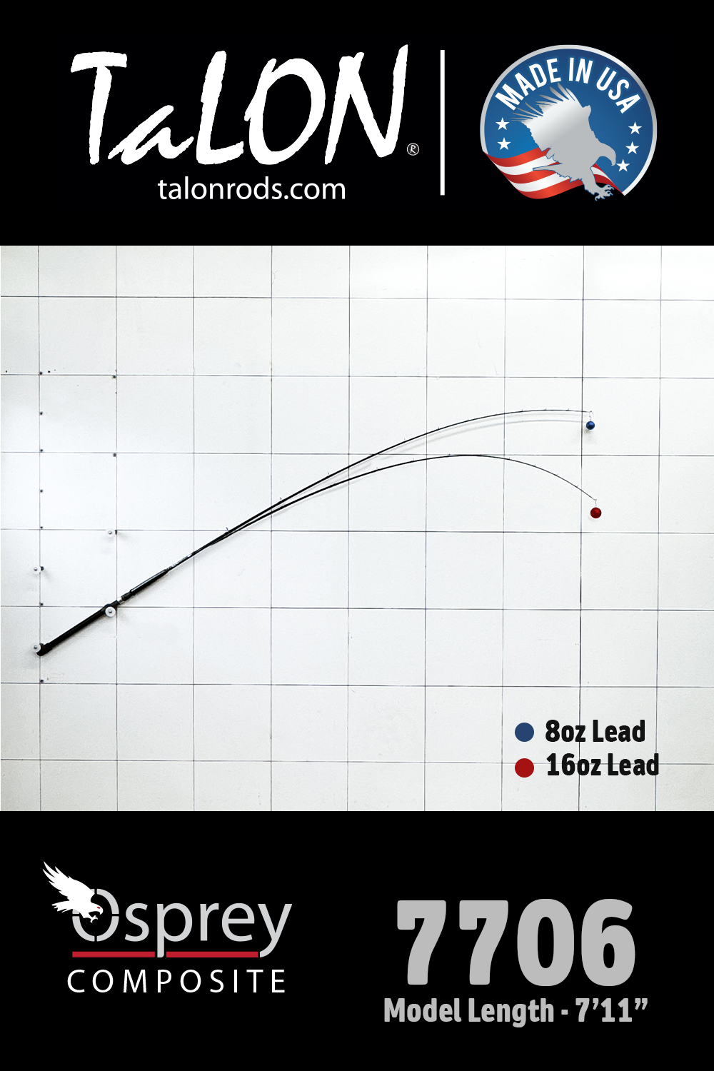 7706B • 10-25lb | 7'5" | Composite - D.I.Y. ROD BLANK