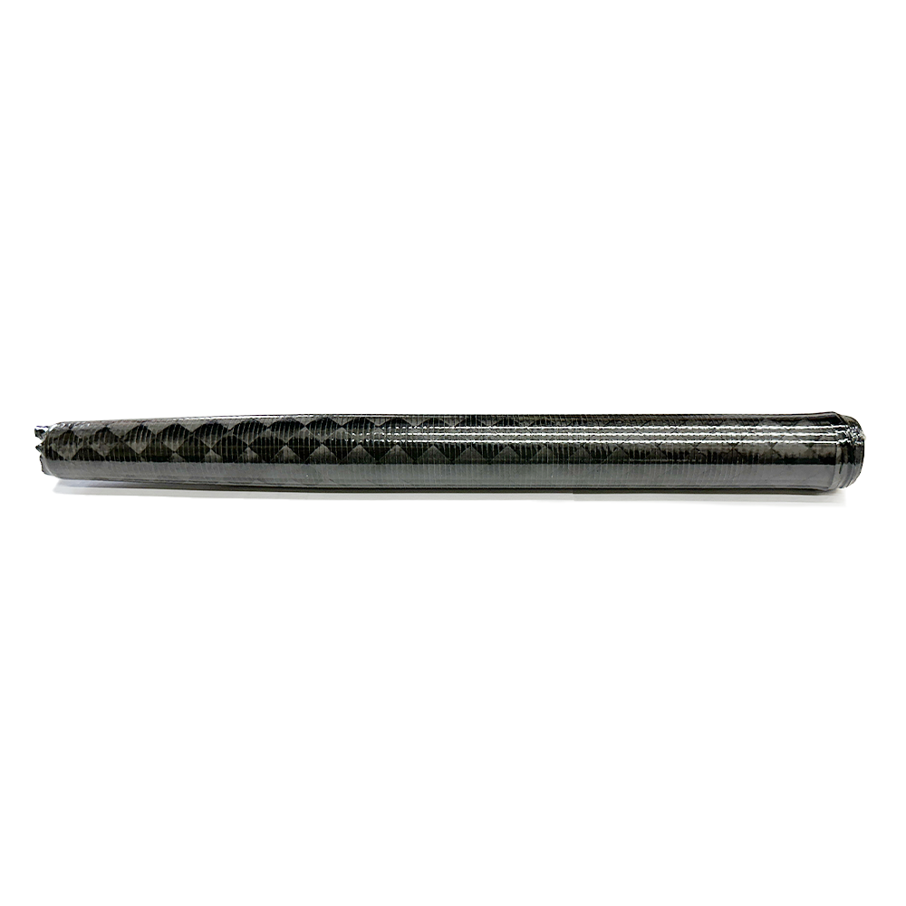 7" Tapered X-Weave Carbon Fiber Tube • ID 21mm | *PART NOT TRIMMED*