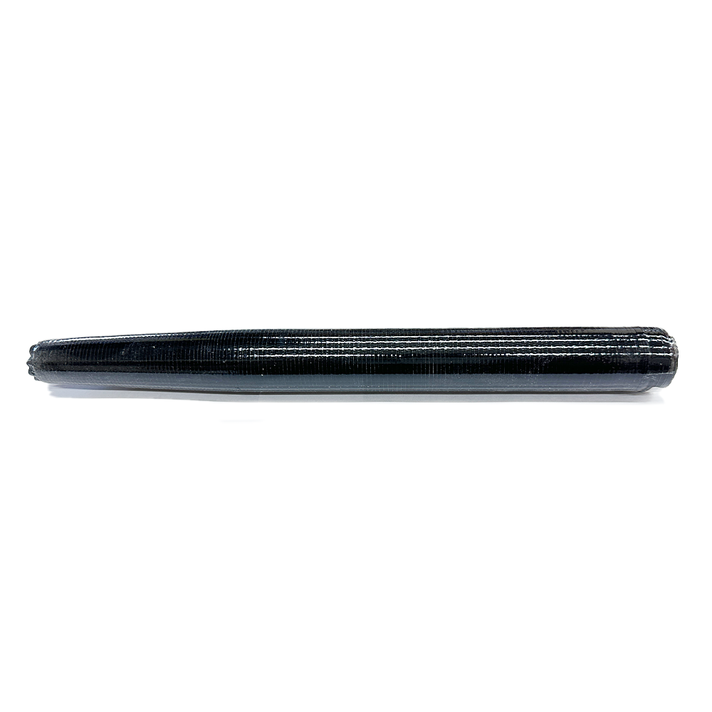 ID 23mm - 7" Black Glass Tapered Tube | *PARTIAL TRIMMED*
