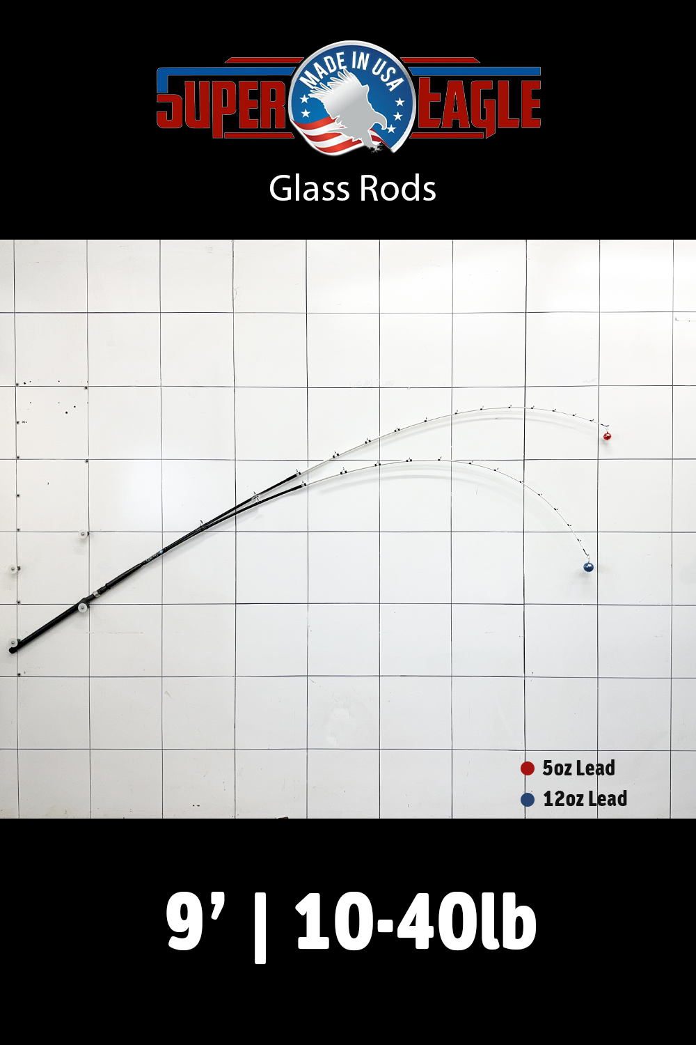 12-0086B • 10-40lb | 9' | Fiberglass - D.I.Y. ROD BLANK